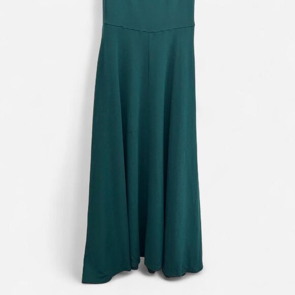 Reformation Rou Emerald Knit Midi Dress Fit & Flare Sustainable It-Girl Style S - Picture 5 of 8
